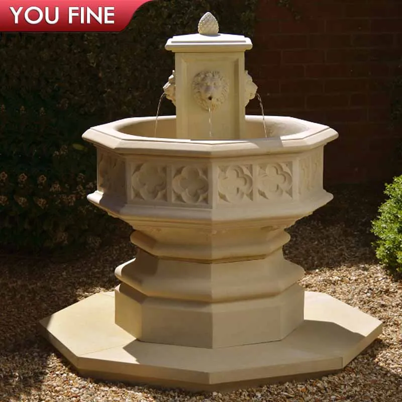 wall fountain lion head