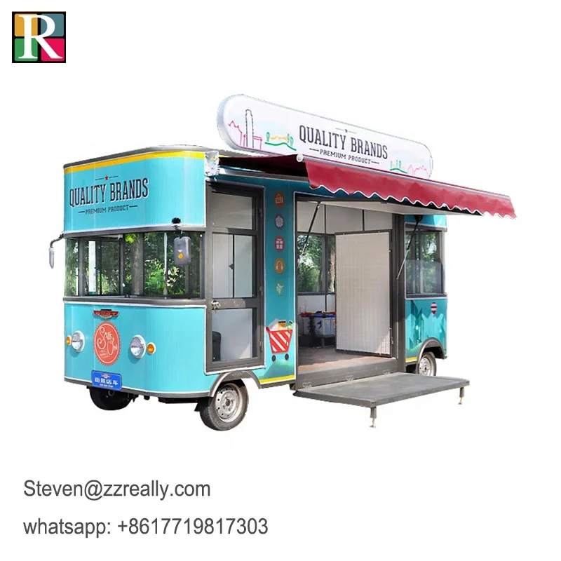 Oem Wholesale Ice Cream Juice Food Cart Commercial Dining Car