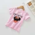 2017 Summer new Minnie t shirt arrival Girls Clothing set baby girls casual t shirt Girl