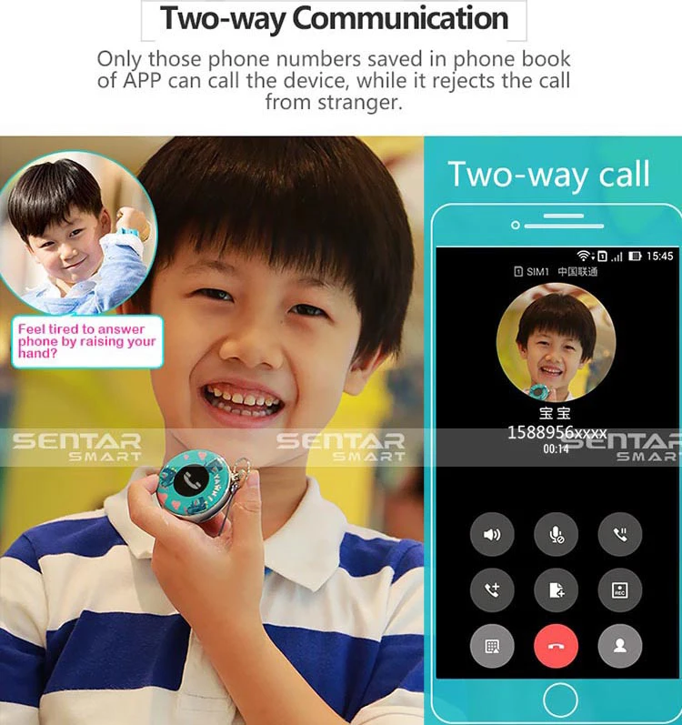 L70s Highlevel Waterproof Small Kids Gps Tracker With Sos Panic Button