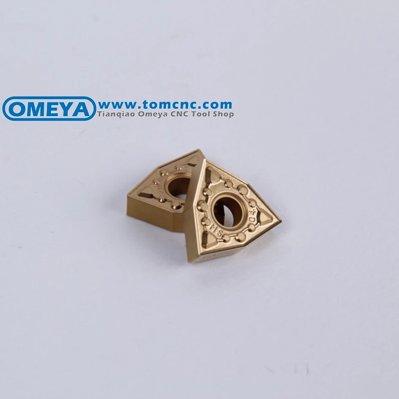 Kyocera CNMG 433PT CA5515 Grade CVD Carbide Negative Rake Angle 80 Degree Diamond Neutral Turning Insert for Light Interruption and Medium-Roughing in Steel 10 pcs 