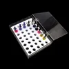 Transparent clear acrylic display stand for E-liquid perspex counter top design holder with lid