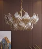 Light luxury post-modern simple shell villa dining room lamp American creative living room bedroom chandelier