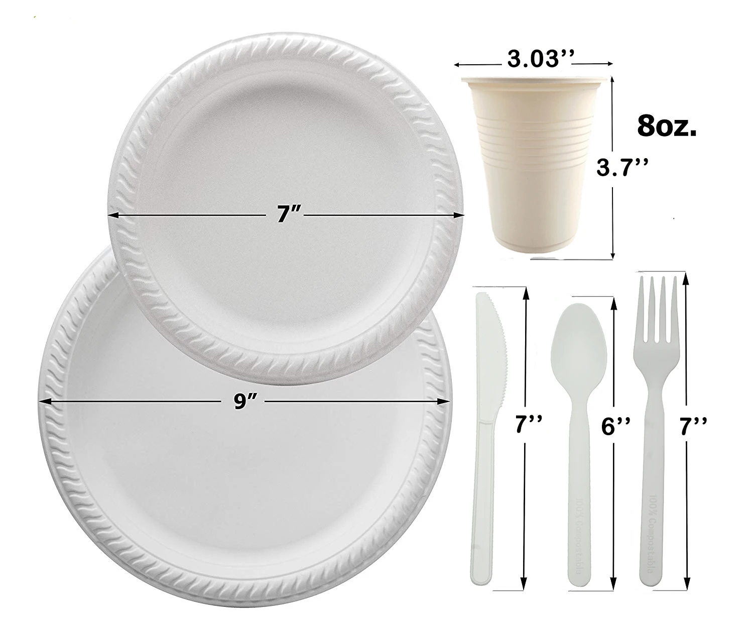 plate and cutlery set