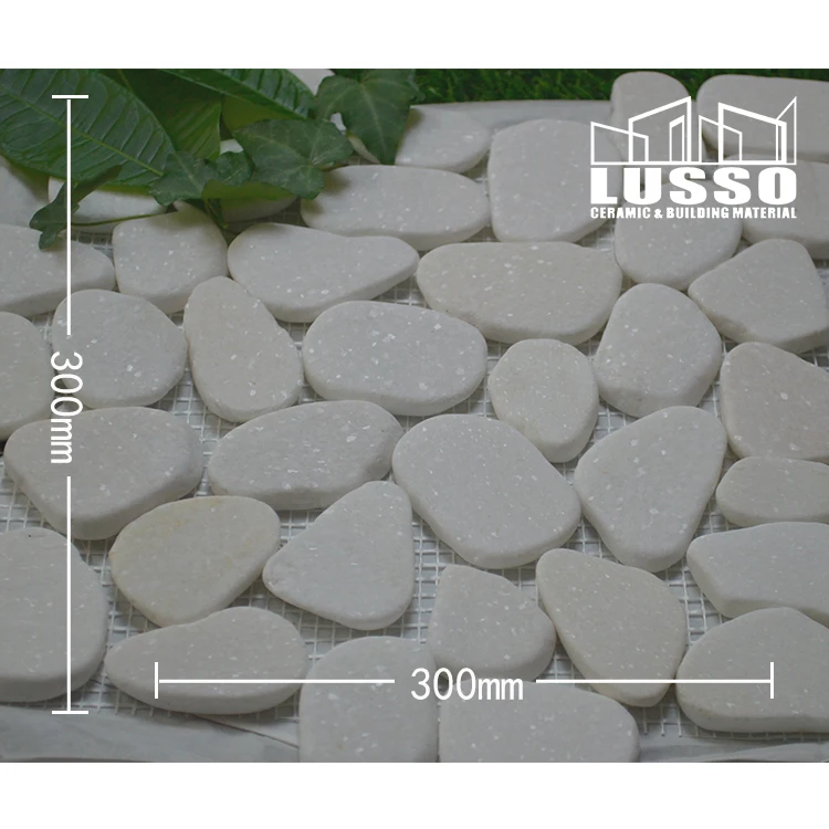
High quality Snowflake white driveway pebble stone for garden 