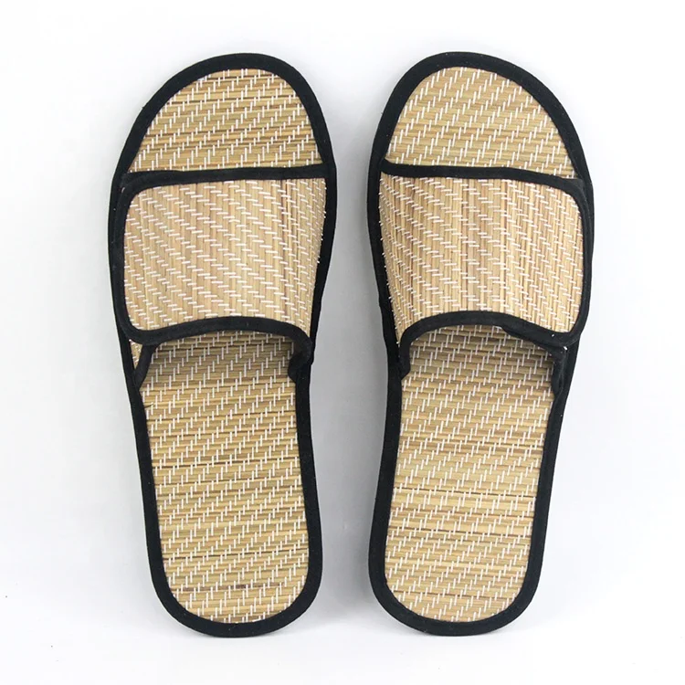 Slip On Sandal Straw Hotel Spa Customer Slipper Seagrass Flip Flop For