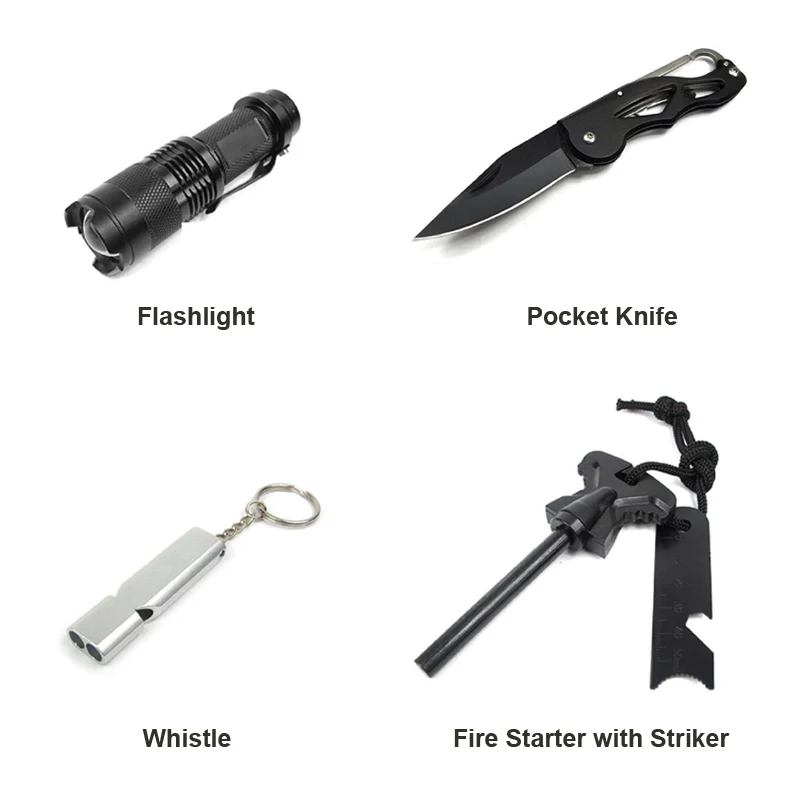 12 In 1 Adventures Emergency Outdoor Hiking Gear Sos Tactical Military