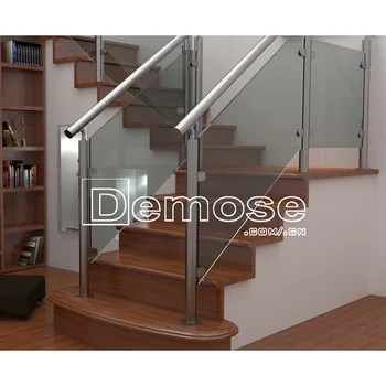 Stair Handrail Wall Mounted With Glass Fitting Buy Stair Handrail Wall Mounted Glass Fitting Railing Designs In India Product On Alibaba Com