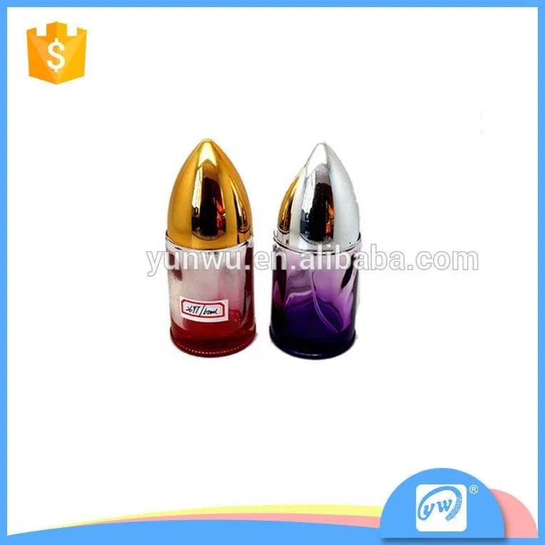 A269760ml Elegant Bullet Shape Custom Made Colored Glass Perfume Bottle With High Quality Made
