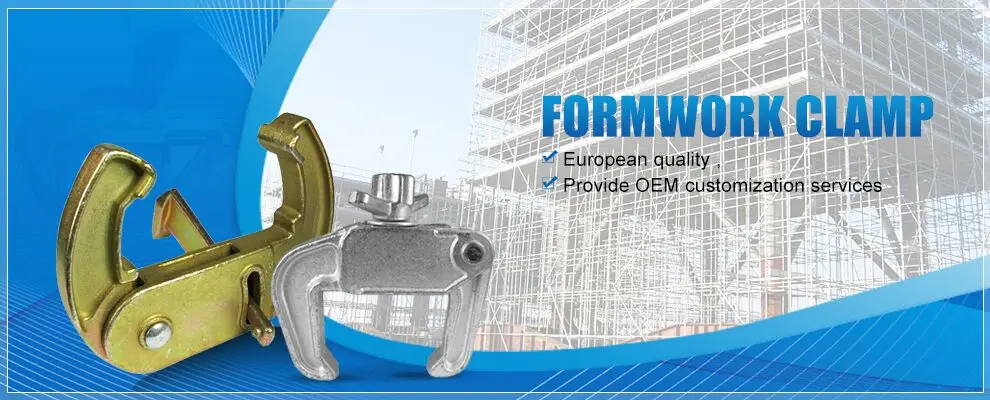 Building Concrete Formwork Timber Walling Clamp Cast Steel Formwork Clamp