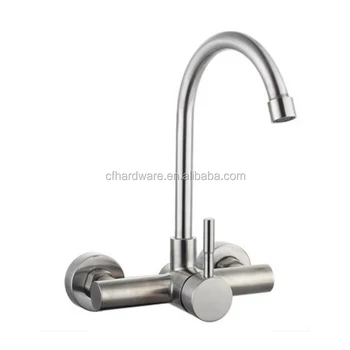 Cheap Wall Mounted Stainless Steel Kitchen Sink Vessel Mixer