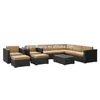 New arrival nice outdoor furniture modern clearance sofa sets cane couches