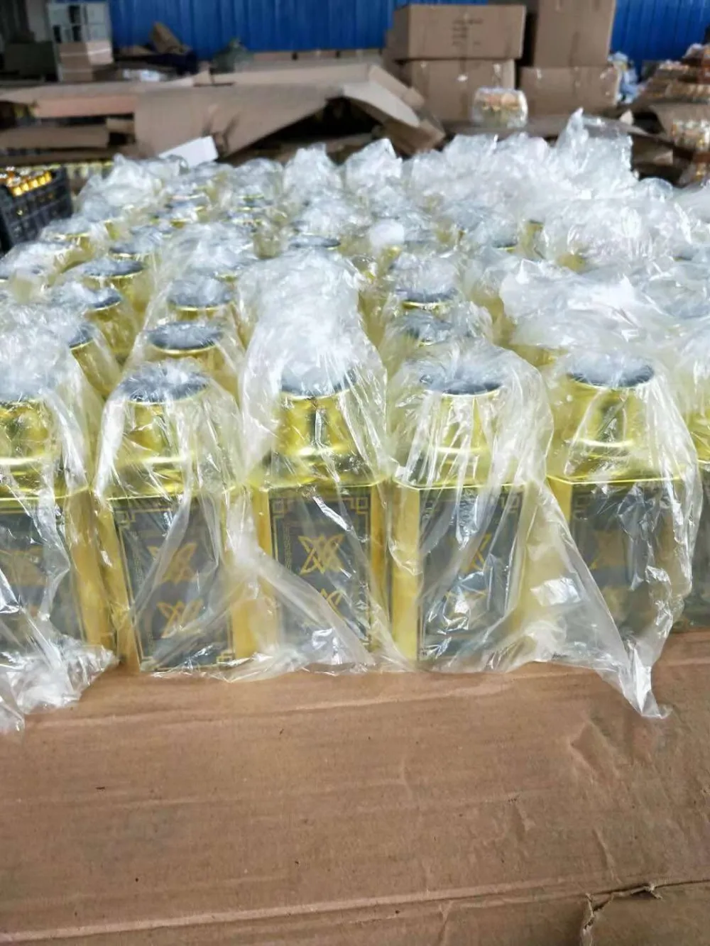 150ml Gold Silver Painting Glass Decanter For Attar Perfume Oil Display