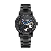 WINNER Hot Luxury Brand Top Watch Men Classic Watches Black Automatic Mechanical Wrist Watch Cool Black Skeleton Watch