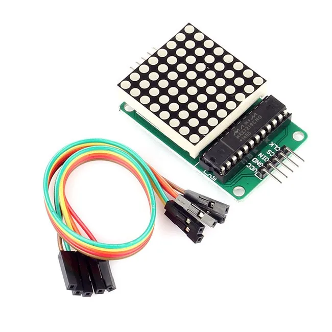 AX7219 Red LED Dot Matrix Display Module MCU Control DIY Kit for Arduinos