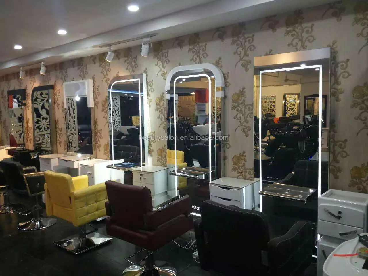 Led Light Salon Mirror Station Zyms061 Buy Mirror Station,Hair Salon