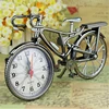 Vintage Arabic Numeral Bicycle Shape Creative Home Decor Table Alarm Clock