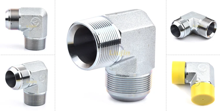 90 degree ELBOW JIC MALE 74 degree CONE NPT Excellent hose connector hydraulic adapter