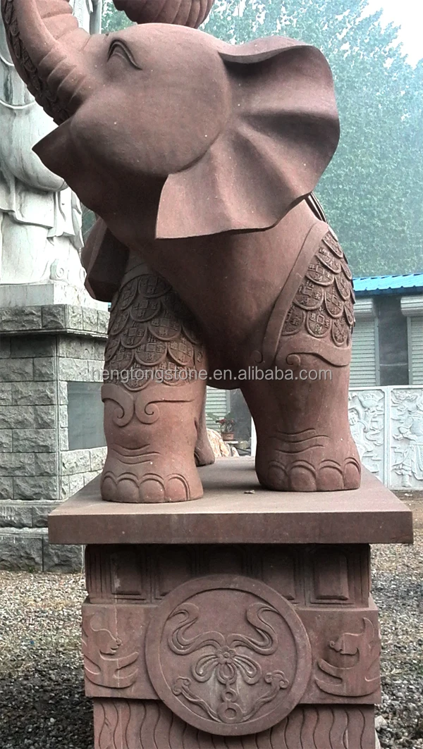 Cheap Large Outdoor Red Sandstone Animal Elephant Statues Buy Red