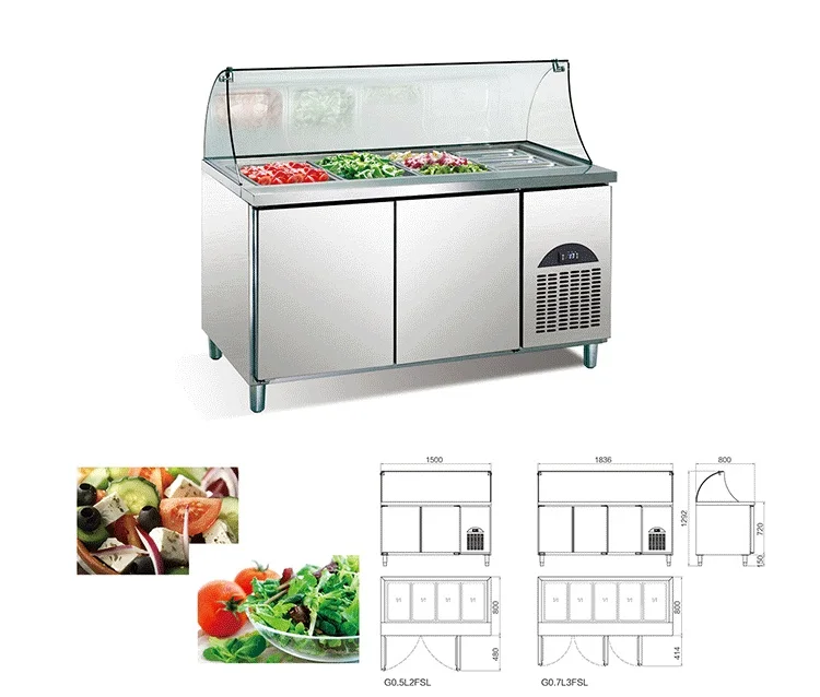 Commercial Used Salad Bar Refrigerator Sale Sandwiches Counter Buy