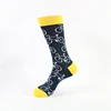custom design casual pattern crew socks winter men's bamboo socks