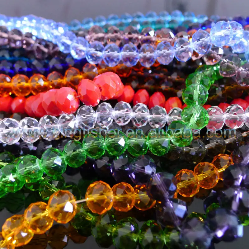 crystal rondelle beads