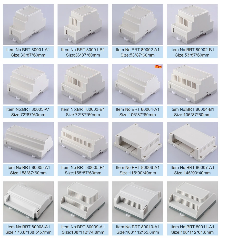 Szomk Din Rail Housing Terminal Boxes,Abs Plastic Din Rail Enclosure