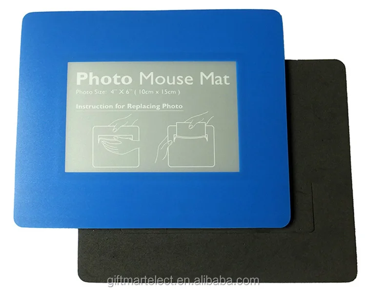 mouse pad with photo insert