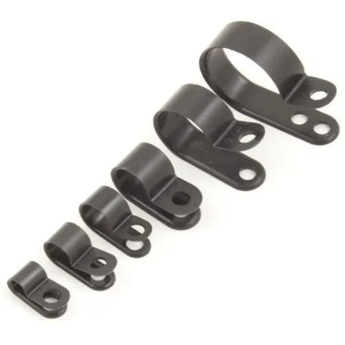 Nylon P Clips Fasteners For Cable Conduit Tubing Wire Sleeving Plastic P Clip 