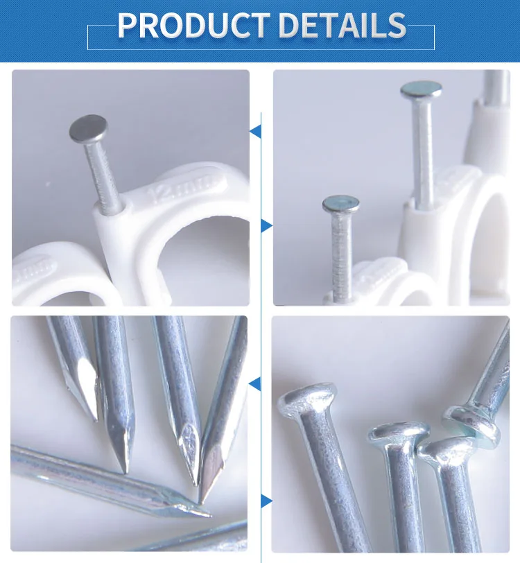 Cable Clip Nails / 55 Carbon Steel/ Cable Clip Concrete Nails Buy