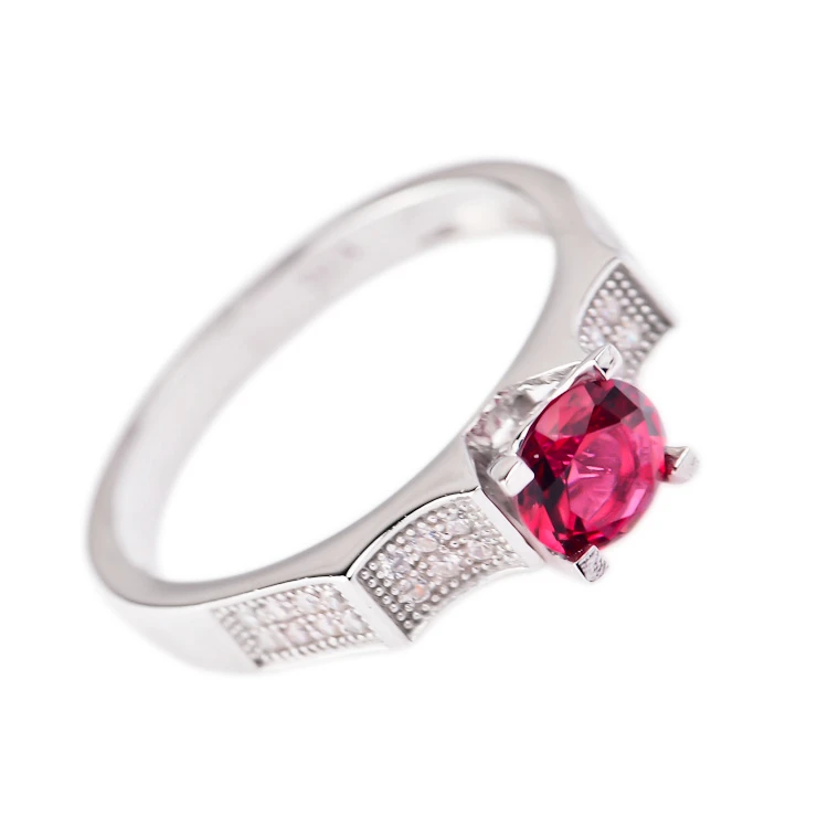 Frauen Ring Mit Rundschnitt Grossen Stein Rote Zirkonia Cz Silberhochzeit Partei Ring Buy Ring Hochzeit Ring Silber Ring Product On Alibaba Com