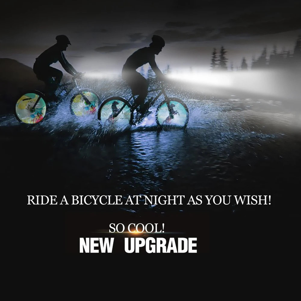 rainbow bike lights