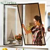 Efficient cheap custom window screen clips to prevent insects and get fresh air for house