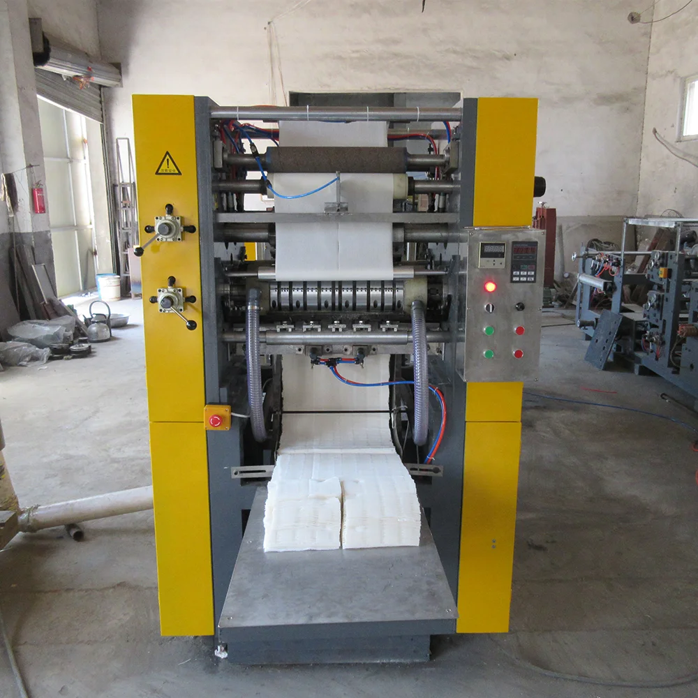 
Full automatic tissue paper facial packet machine folding type 
