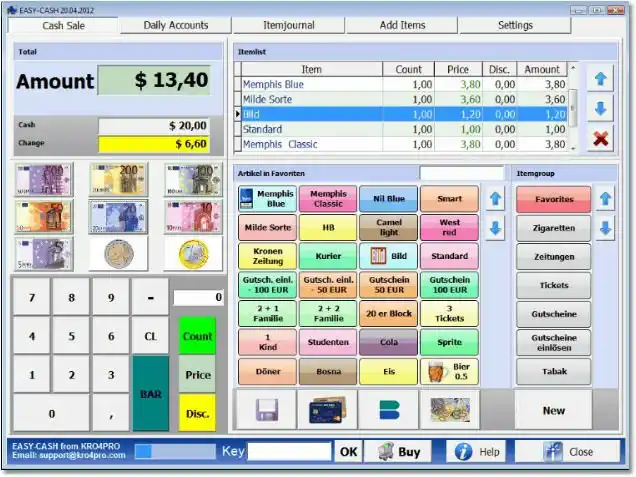cash register software