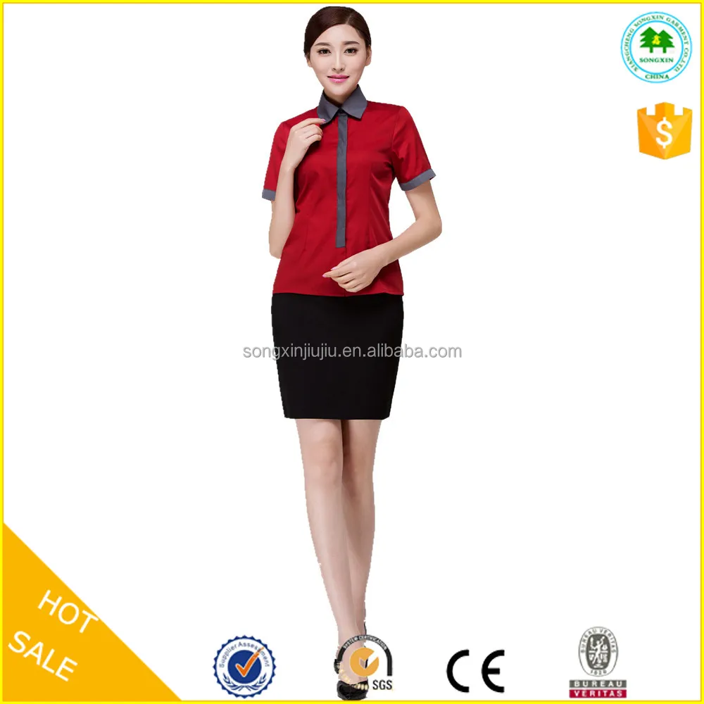 High Quality Fashion Hotel Front Desk Uniforms For Women Wholesale