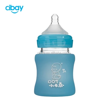 2018 Newborn Glass Baby Feeding Bottle With Silicone Sleeve For