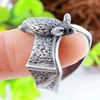Bat Rings Animal Wrap Rings Silver Plated Jewelry Adjustable Retro Ring Resizable