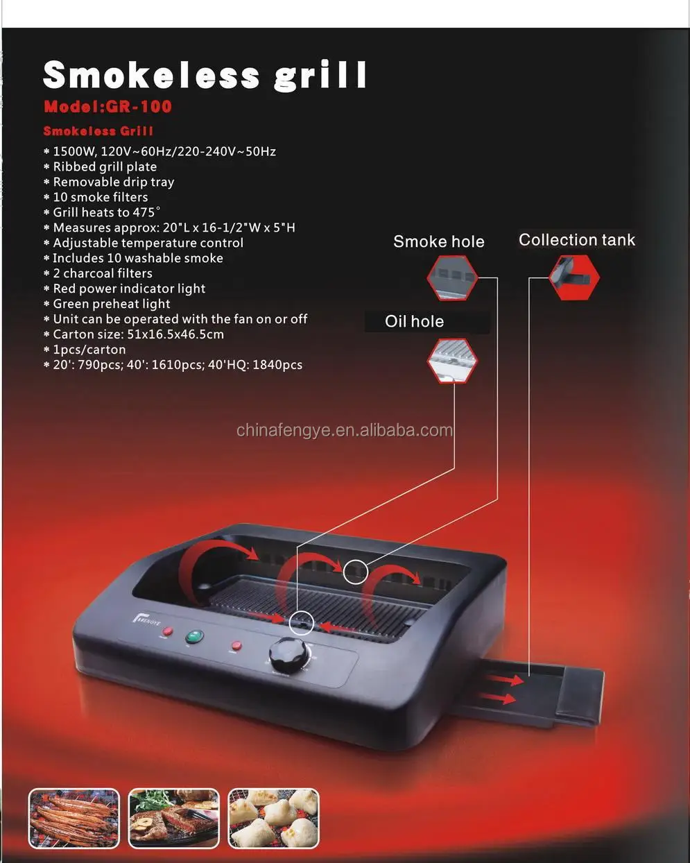 Smokeless Barbeque grill