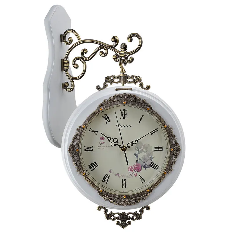 Large Decorative Wall Clocks Hanging Double Sided Wall Clocks For Home