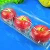 3 compartment apple fruits transparent plastic container