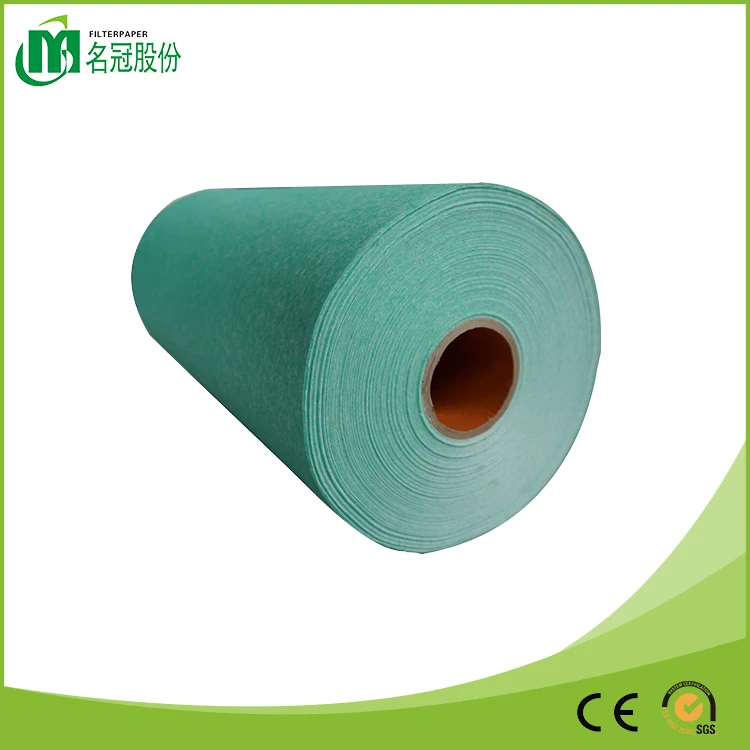 non-woven polyester particle white fiber filter media for air purifier