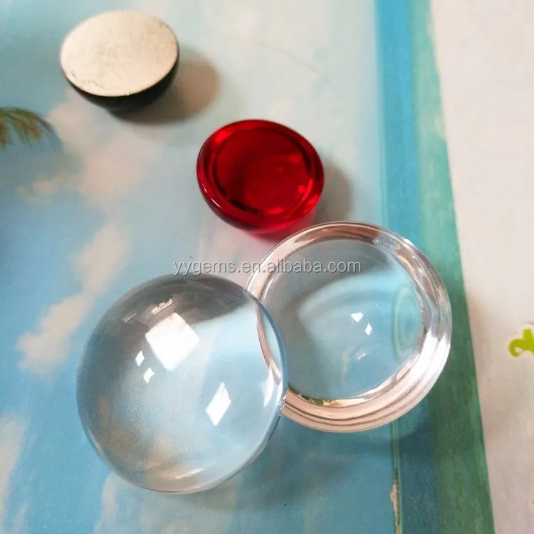 Crystal Clear Circle Flat Cabochons 25mm Round Glass Tiles FREE SHIPPING