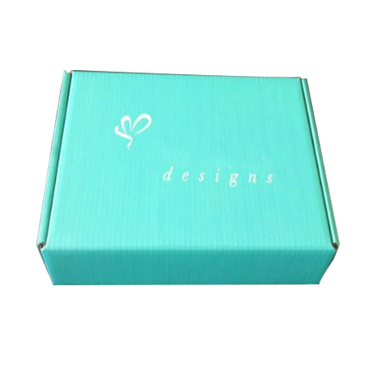 Light Blue Printing Gift Corrugated Shipping Box For Packing, Postage Mailing Box Strong Corrugated Box Board Packing