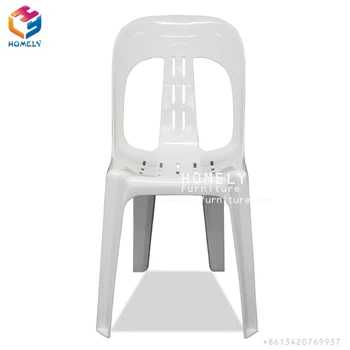 Wholesale Outdoor Furniture White Stackable Plastic Chair ...