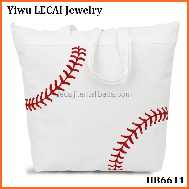 Wholesale Personalized Canvas Baseball Tote Bag Buy Wholesale