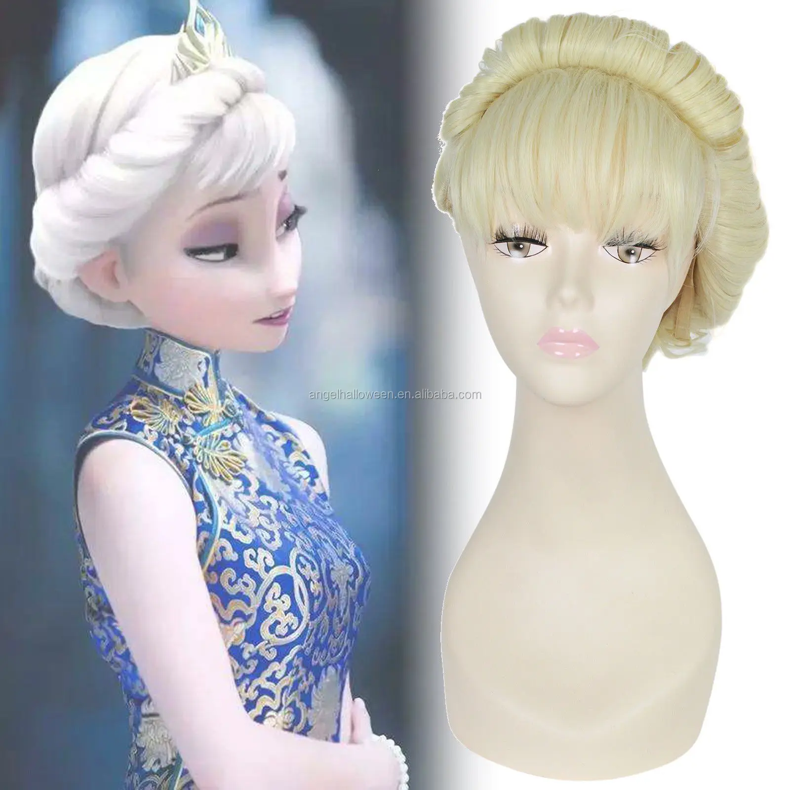 perruque elsa frozen