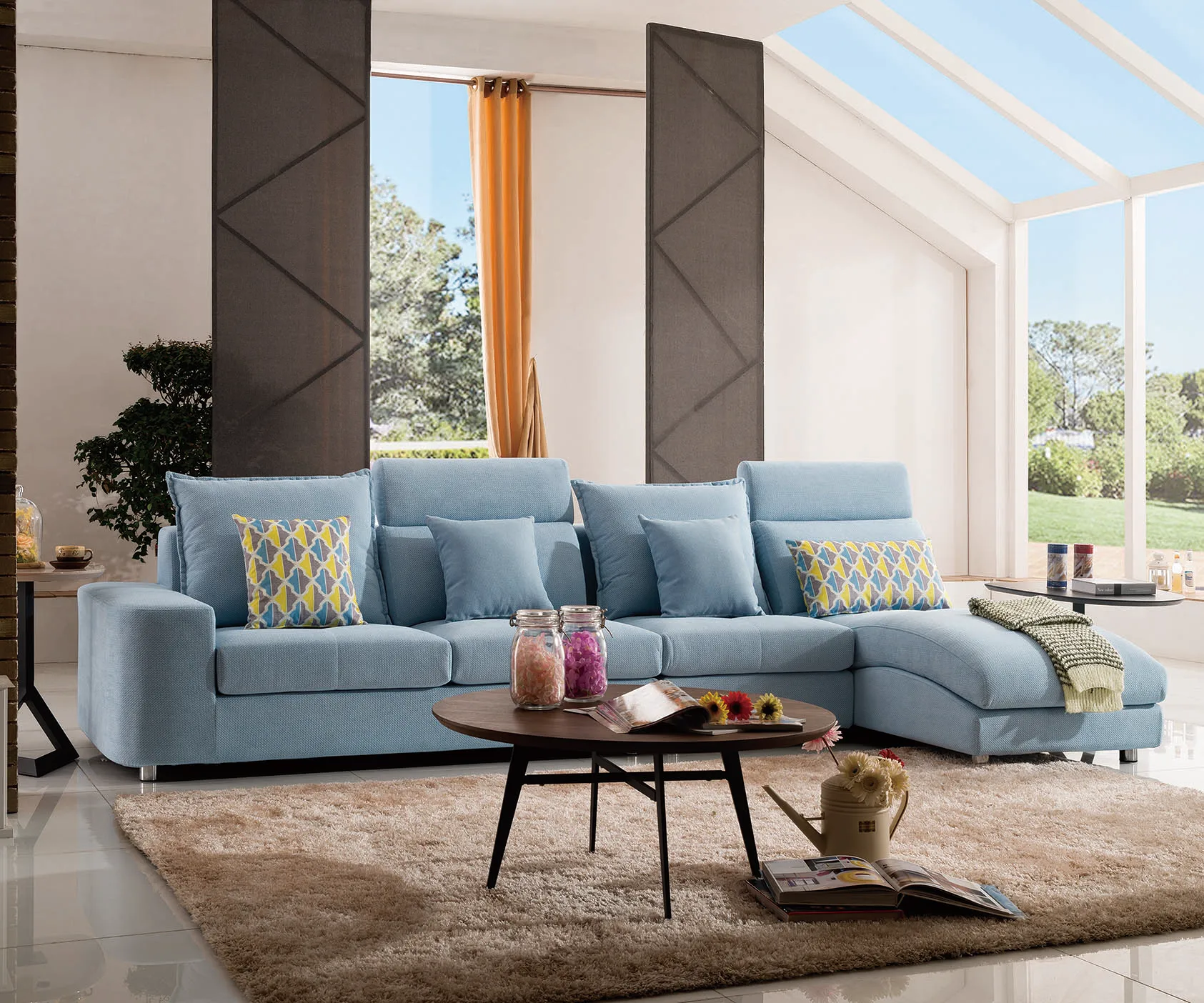 Wooden Corner Sofa Design And Modern Cheap L Shape Sofa From