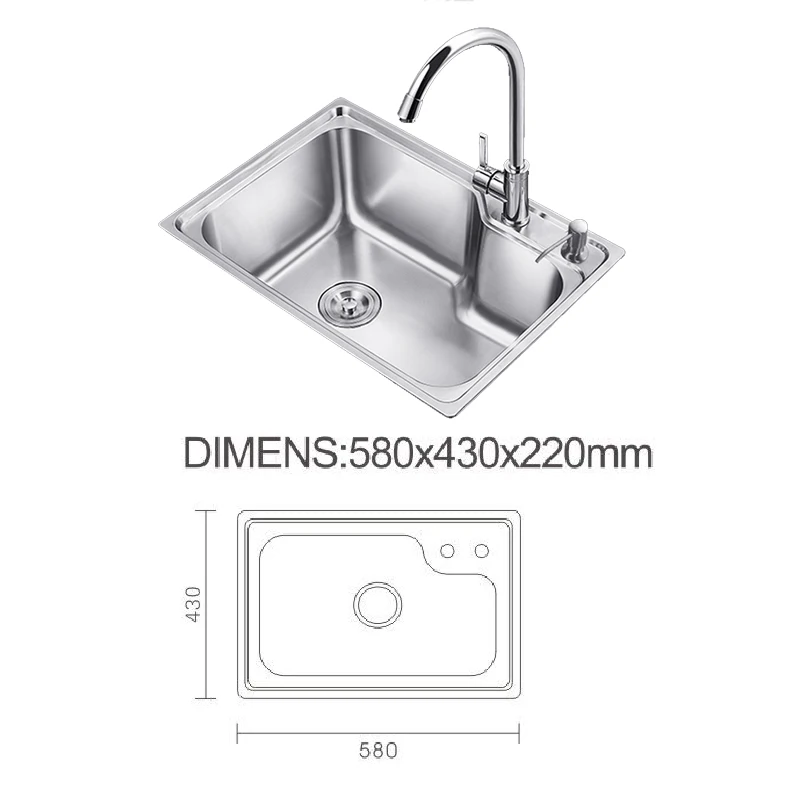 Gauge Undermount Single Bowl Stainless Steel Kitchen Sink Opens in a new window