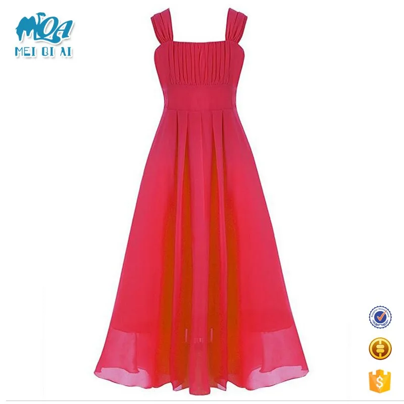 New Arrival Teenagers Chiffon Maxi Long Spaghetti Strap Pageant Party ...